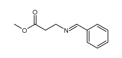 N-苯亚甲基-β-丙氨酸甲酯 结构式
