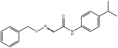 N-(4-异丙基苯基)-2-(苄氧亚氨基)乙酰胺 结构式