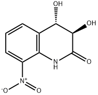 反-3,4-二羟基-8-硝基-3,4-二氢-2(1H)-喹啉酮 结构式
