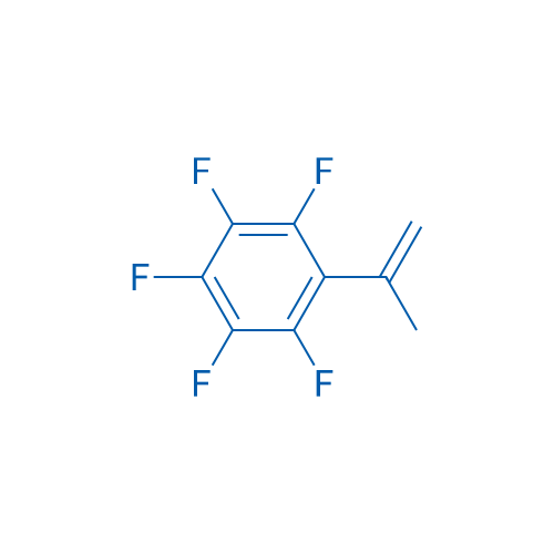 α-甲基-2,3,4,5,6-五氟苯乙烯 结构式
