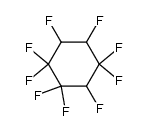 1,1,2,2,3,4,4,5,6-九氟环己烷 结构式