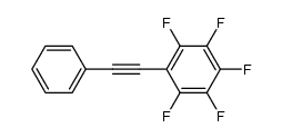 1,2,3,4,5-五氟-6-(苯乙炔基)苯 结构式
