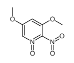 3,5-二甲氧基-2-硝基吡啶 N-氧化物 结构式