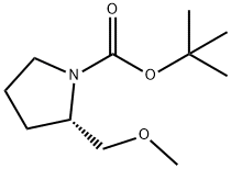 (S)-2-(甲氧基甲基)吡咯烷-1-羧酸叔丁酯 结构式