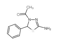 1-(5-氨基-2-苯基-[1,3,4]噻二唑-3-基)-乙酮 结构式