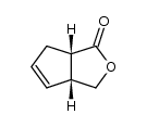 1H-Cyclopenta[c]furan-1-one, 3,3a,6,6a-tetrahydro-, (3aR,6aS)- 结构式