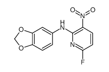 2-Pyridinamine, N-1,3-benzodioxol-5-yl-6-fluoro-3-nitro- 结构式