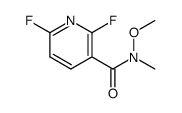 2,6-二氟-N-甲氧基-N-甲基烟酰胺 结构式