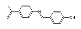 1-{4-[(4-羟基亚苄基)氨基]苯基}乙酮 结构式