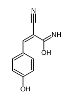 (2E)-2-氰基-3-(4-羟基苯基)-2-丙烯酰胺 结构式