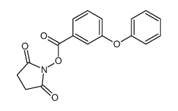 1-[(3-苯氧基苯甲酰基)氧基]-2,5-吡咯烷二酮 结构式