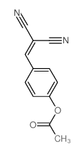 2-[[4-(乙酰氧基)苯基]亚甲基]丙二腈 结构式