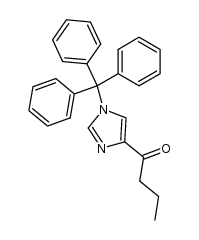 1-Butanone, 1-[1-(triphenylmethyl)-1H-imidazol-4-yl]- 结构式