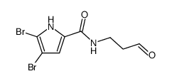 1H-Pyrrole-2-carboxamide, 4,5-dibromo-N-(3-oxopropyl)- 结构式
