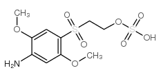 2-[(4-氨基-2,5-二甲氧苯基)磺酰基]乙醇硫酸氢酯 结构式