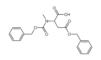 L-Aspartic acid, N-methyl-N-[(phenylmethoxy)carbonyl]-, 4-(phenylmethyl) ester 结构式