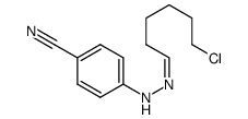 Benzonitrile, 4-[(2Z)-2-(6-chlorohexylidene)hydrazinyl]- 结构式