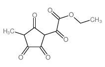(3-甲基-2,4,5-三氧代环戊基)(氧代)乙酸乙酯 结构式