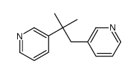 Pyridine, 3,3'-(1,1-dimethyl-1,2-ethanediyl)bis- (9CI) 结构式