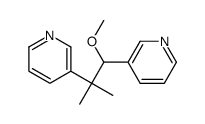 3,3'-(2-甲氧基-1,1-二甲基-1,2-亚乙基)二吡啶 结构式