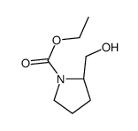 (2S)-2-(hydroxyMethyl)-1-Pyrrolidinecarboxylic acid ethyl ester 结构式