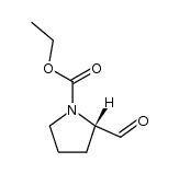 (2S)-2-甲酰基-1-吡咯烷甲酸乙酯 结构式