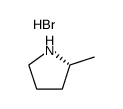 (R)-2-甲基吡咯烷氢溴酸盐 结构式