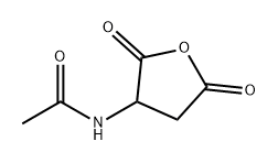 N-乙酰基-DL-天冬氨酸酐 结构式