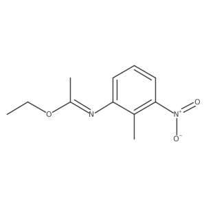 Ethanimidic acid, N-(2-methyl-3-nitrophenyl)-, ethyl ester 结构式