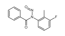 N-(3-氟-2-甲基苯基)-N-亚硝基苯甲酰胺 结构式