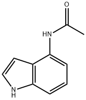 N-(1H-吲哚-4-基)乙酰胺 结构式