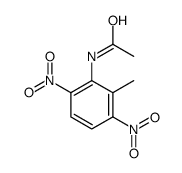 N-(2-甲基-3,6-二硝基苯基)乙酰胺 结构式