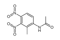 N-(2-甲基-3,4-二硝基苯基)乙酰胺 结构式