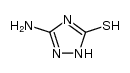 3-氨基-5-巯基-1H-1,2,4-三唑 结构式