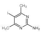 2-氨基-4,6-二甲基-5-碘嘧啶 结构式