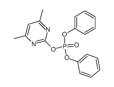 Phosphoric acid, 4,6-dimethyl-2-pyrimidinyl diphenyl ester 结构式