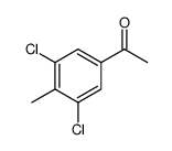1-(3,5-二氯-4-甲基苯基)乙酮 结构式