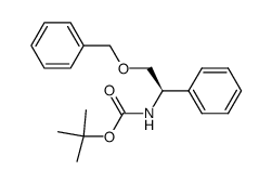 Carbamic acid, [(1R)-1-phenyl-2-(phenylmethoxy)ethyl]-, 1,1-dimethylethyl ester (9CI) 结构式