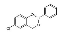 6-氯-2-苯基-4H-1,3,2-苯并二氧杂硼杂环己烯 结构式