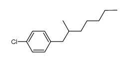 1-氯-4-(2-甲基庚基)苯 结构式