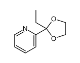 2-(2-乙基-1,3-二氧戊环-2-基)吡啶 结构式