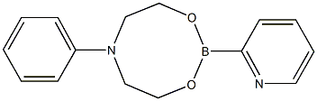 6-苯基-2-(吡啶-2-基)-1,3,6,2-二氧杂硼烷 结构式