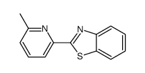 2-(6-甲基-2-吡啶基)苯并噻唑 结构式