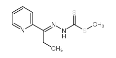 [1-(2-吡啶基)亚丙基]-肼基二硫代羧酸甲酯 结构式
