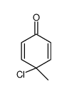 4-氯-4-甲基-2,5-环己二烯-1-酮 结构式