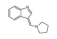 3H-Indole, 3-(1-pyrrolidinylmethylene)- 结构式