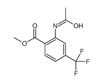 2-乙酰氨基-4-(三氟甲基)苯甲酸甲酯 结构式