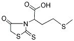 4-(甲硫基)-2-(4-氧代-2-硫代-1,3-噻唑烷-3-基)丁酸 结构式