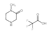 1-甲基哌嗪-2-酮 三氟乙酸酯 结构式