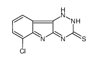 3H-1,2,4-Triazino[5,6-b]indole-3-thione, 6-chloro-2,4-dihydro- 结构式